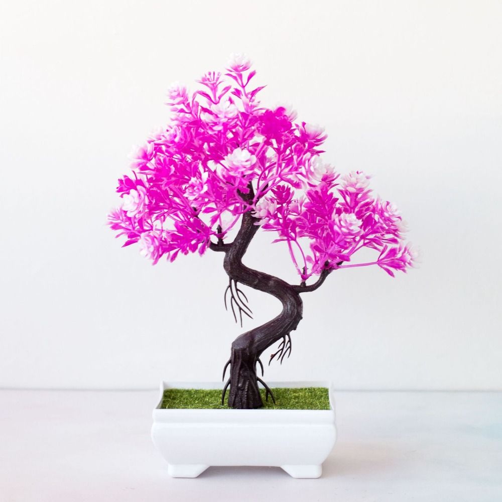 Bonsai Garden For Desk - Pot New Artificial Plants Bonsai Snowball