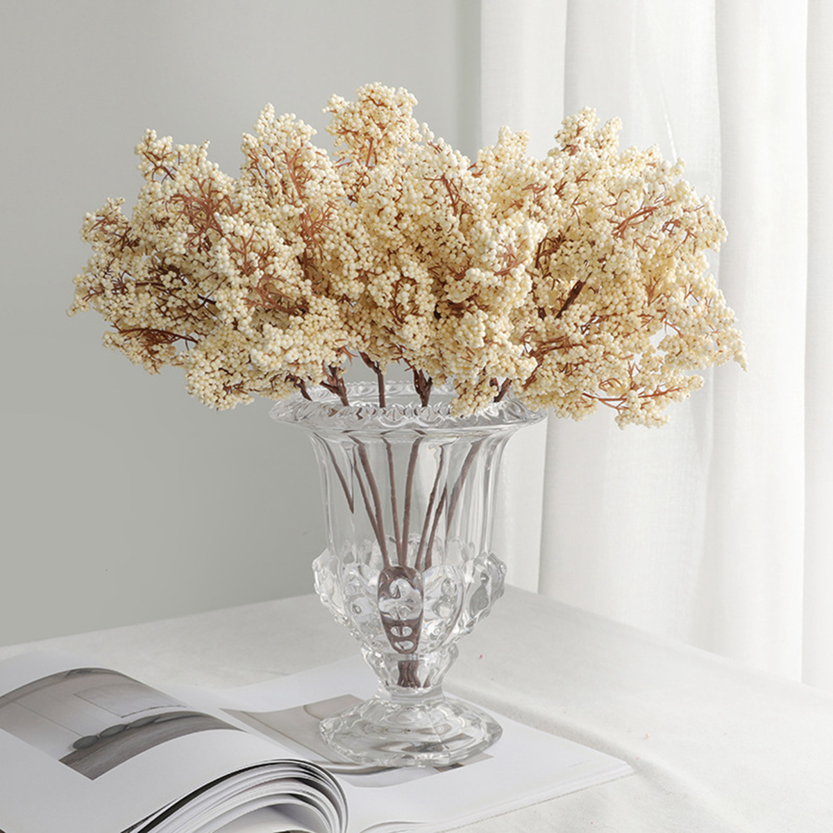 1/3pcs Artificial Flowers Plan - Bonsai Garden Festival ulasan dan harga