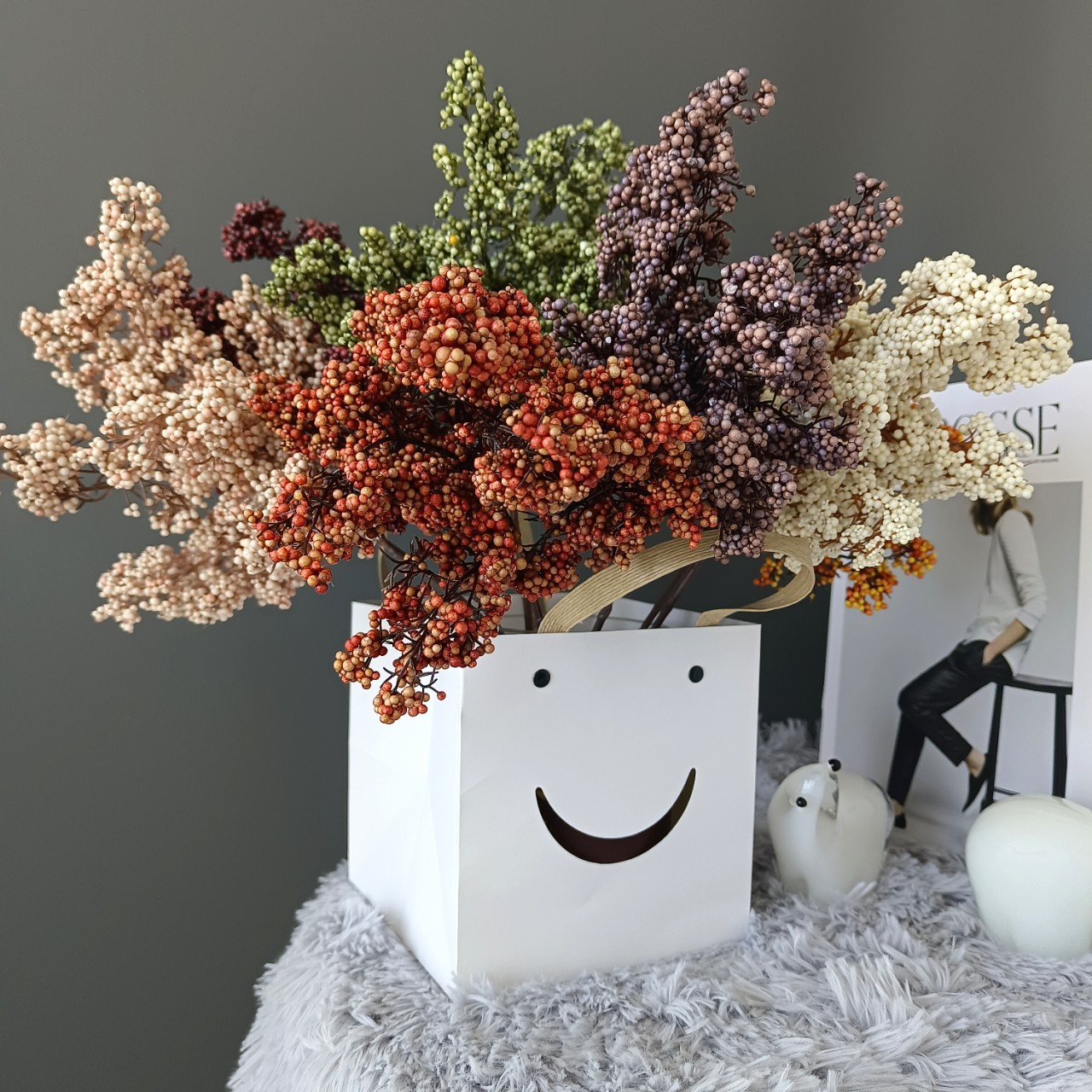1/3pcs Artificial Flowers Plan - Bonsai Garden Festival ulasan dan harga