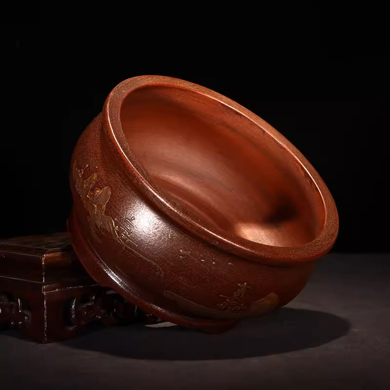 Round Circle Bonsai Vase, Purp - Bonsai Garden For Desk ulasan dan harga