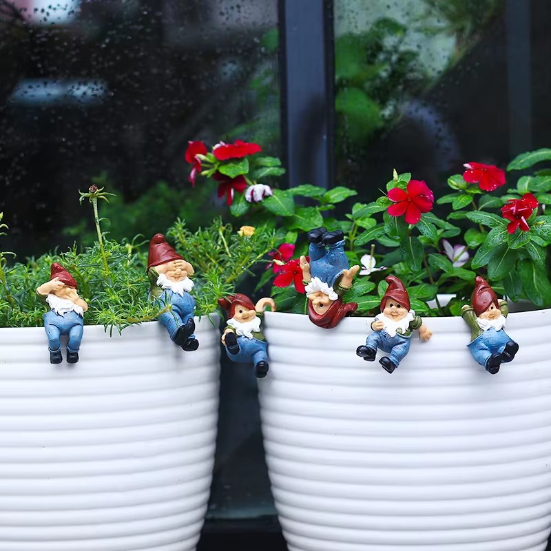 6pcs/Set Creative Climbing Gno - Bonsai Garden For Desk ulasan dan harga