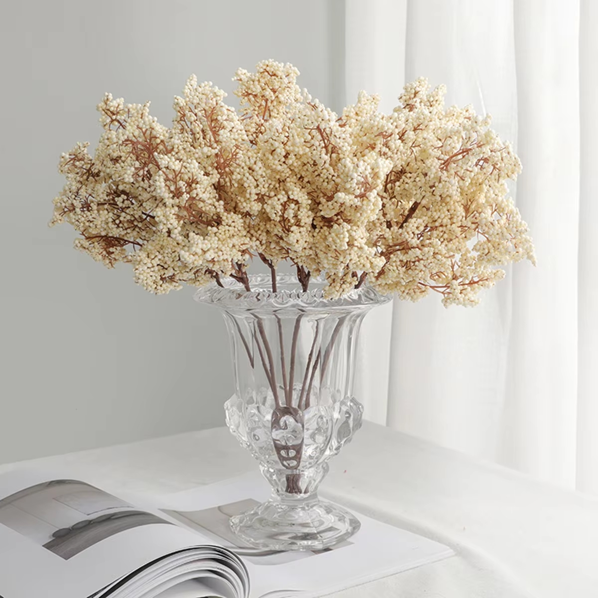 Artificial Flowers Plant Winte - Bonsai Garden Festival ulasan dan harga