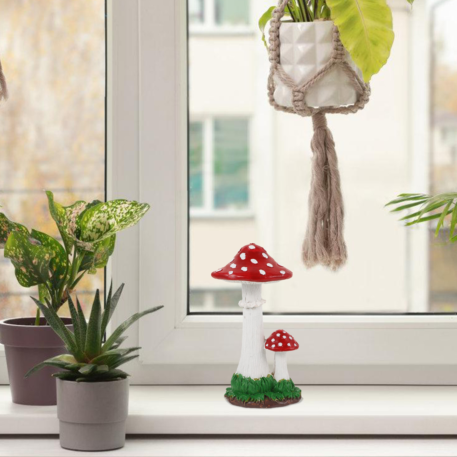 Cute Resin Mushroom Garden Orn - Bonsai Garden Festival ulasan dan harga