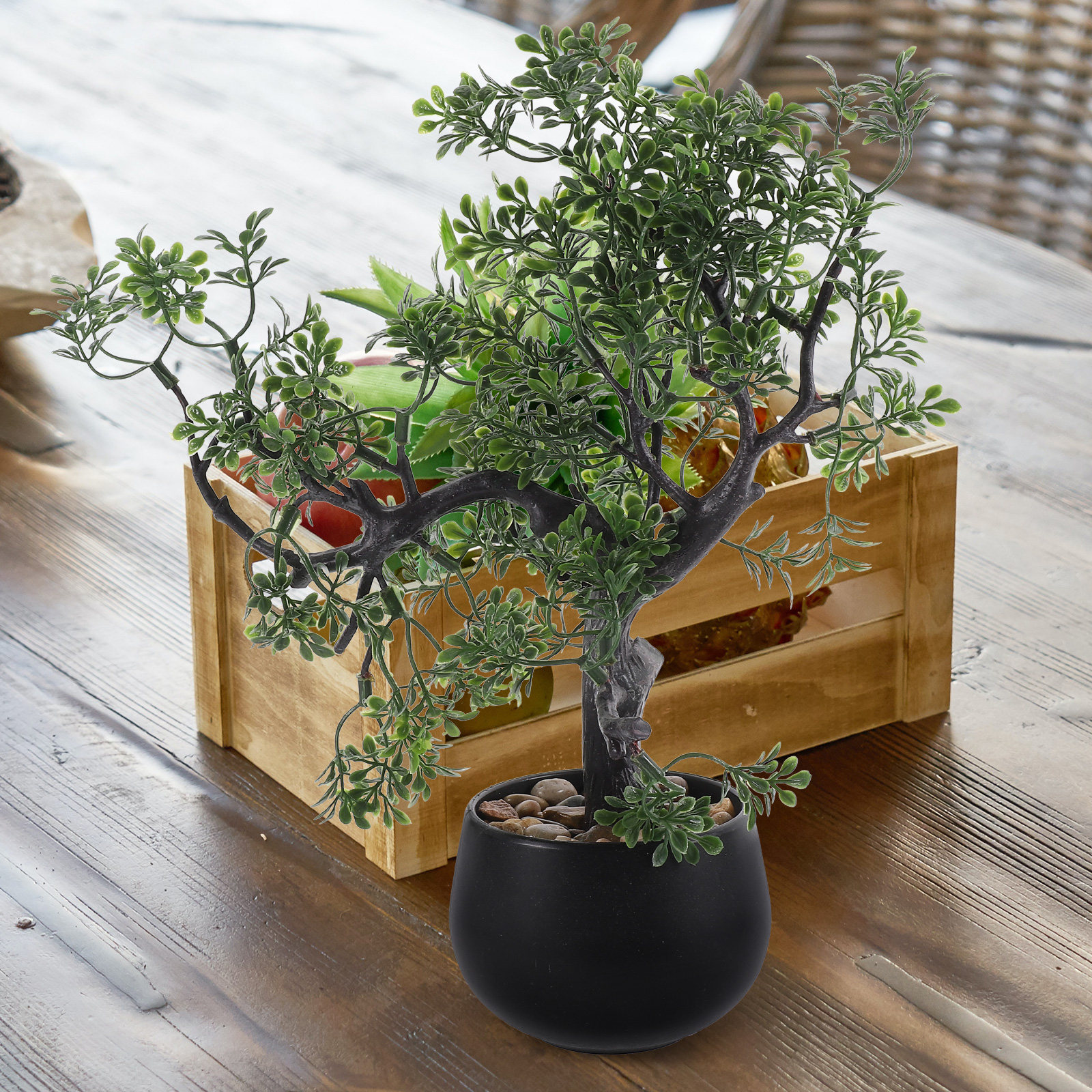 Simulated Pine Tree Bonsai Ind - Bonsai Garden For Desk ulasan dan harga