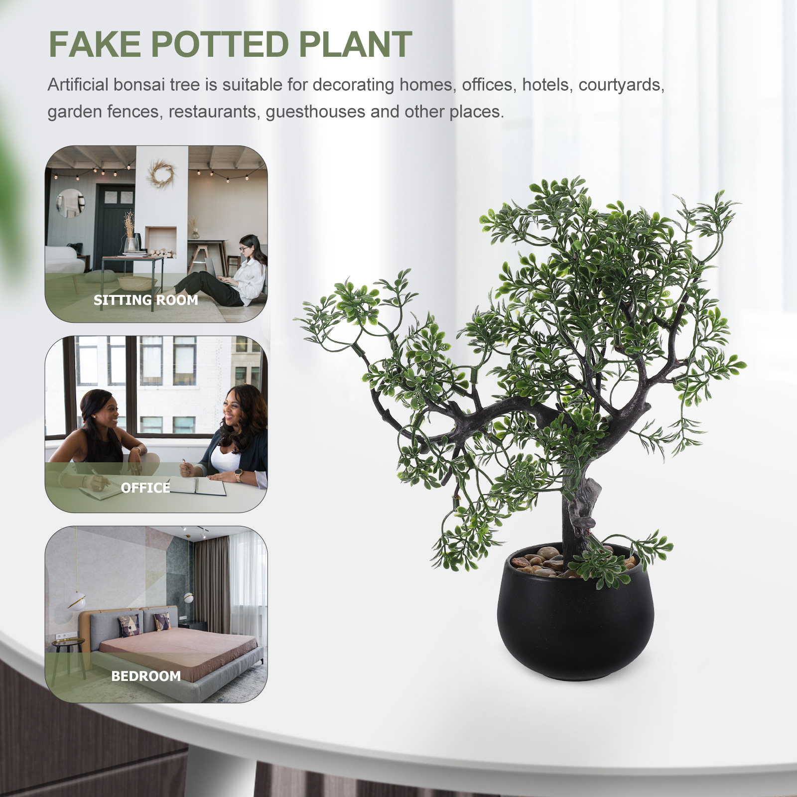 Simulated Pine Tree Bonsai Ind - Bonsai Garden For Desk ulasan dan harga