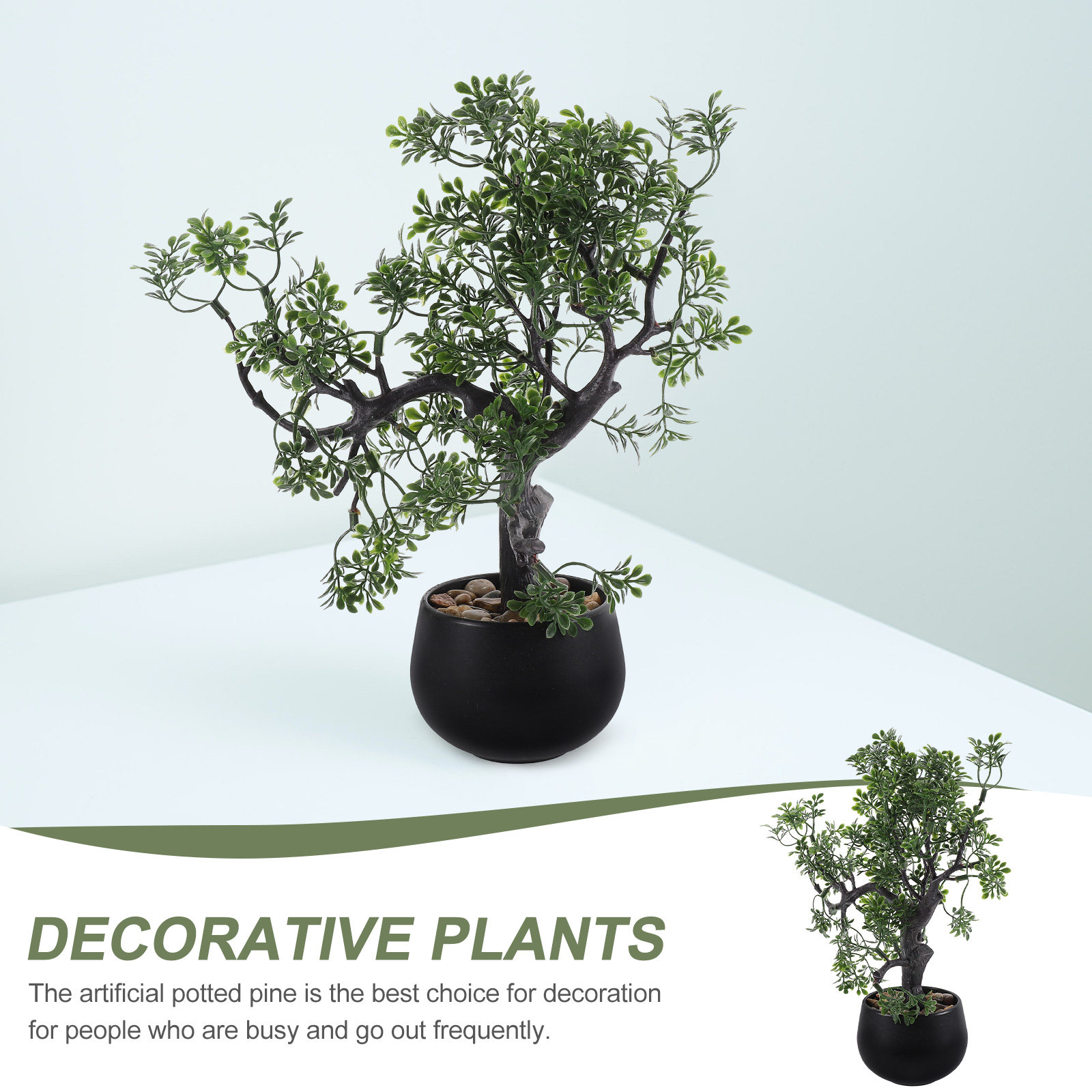 Simulated Pine Tree Bonsai Ind - Bonsai Garden For Desk ulasan dan harga