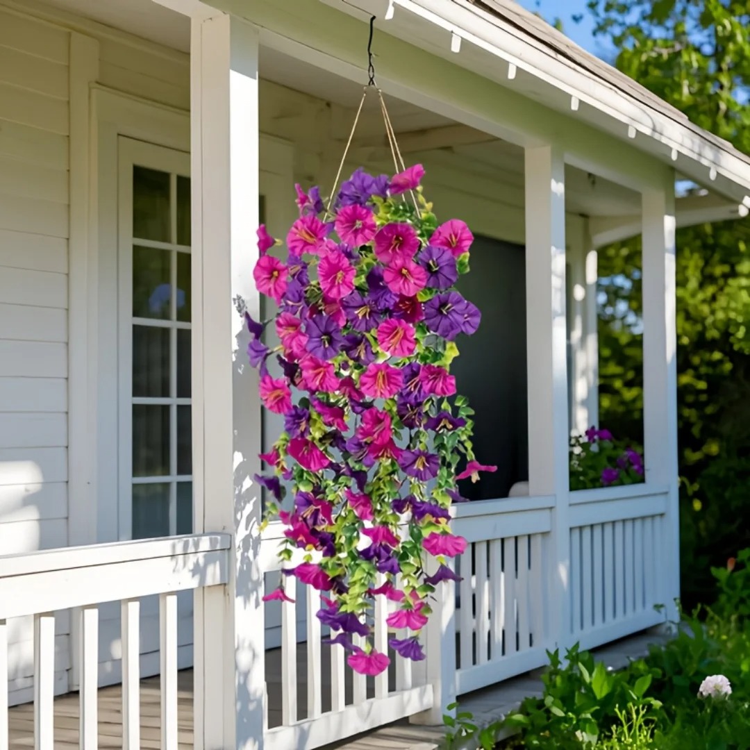 Artificial Flowers Silk Violet - Bonsai Garden Festival ulasan dan harga