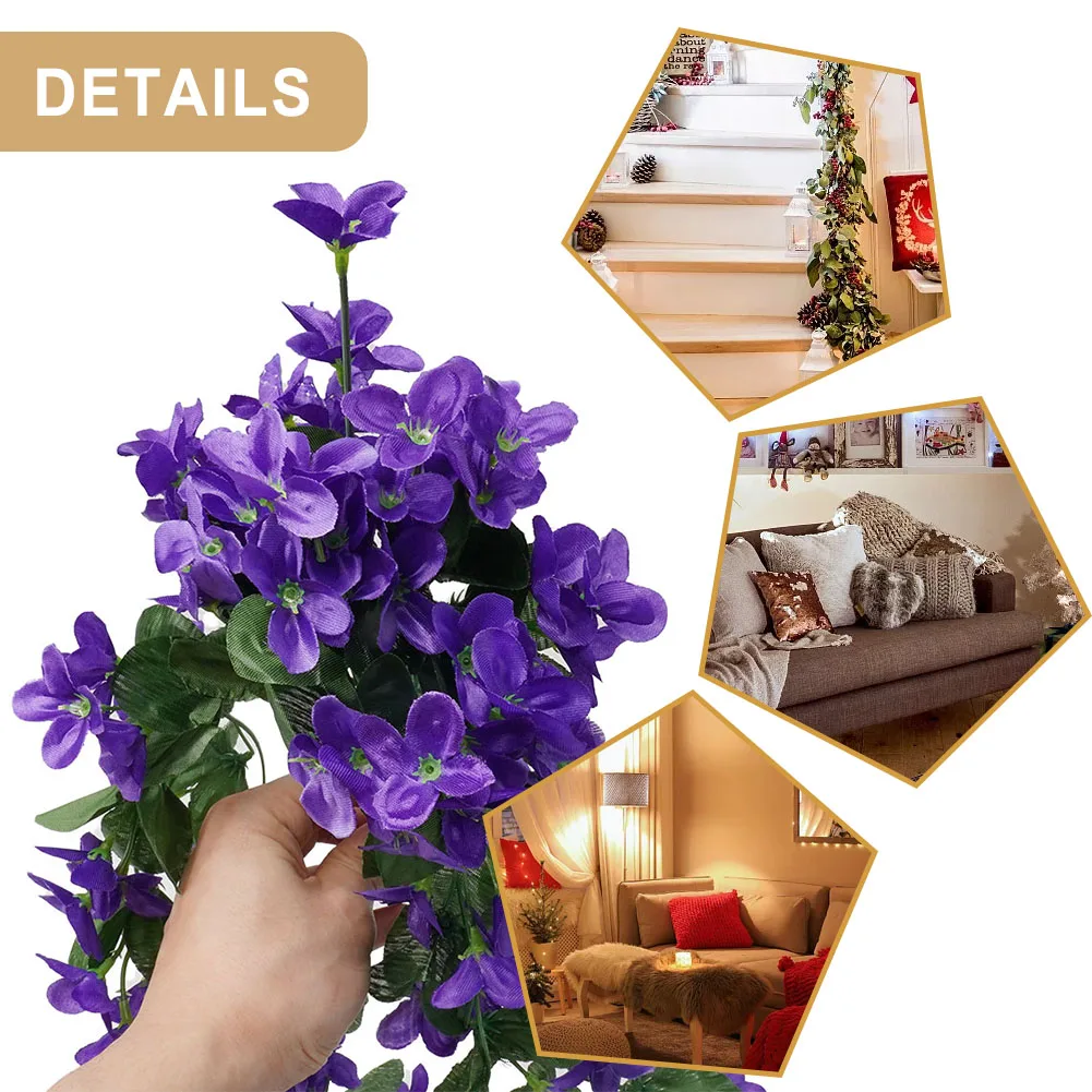 Artificial Flowers Silk Violet - Bonsai Garden Festival ulasan dan harga