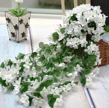 Artificial Flowers Silk Violet - Bonsai Garden Festival ulasan dan harga