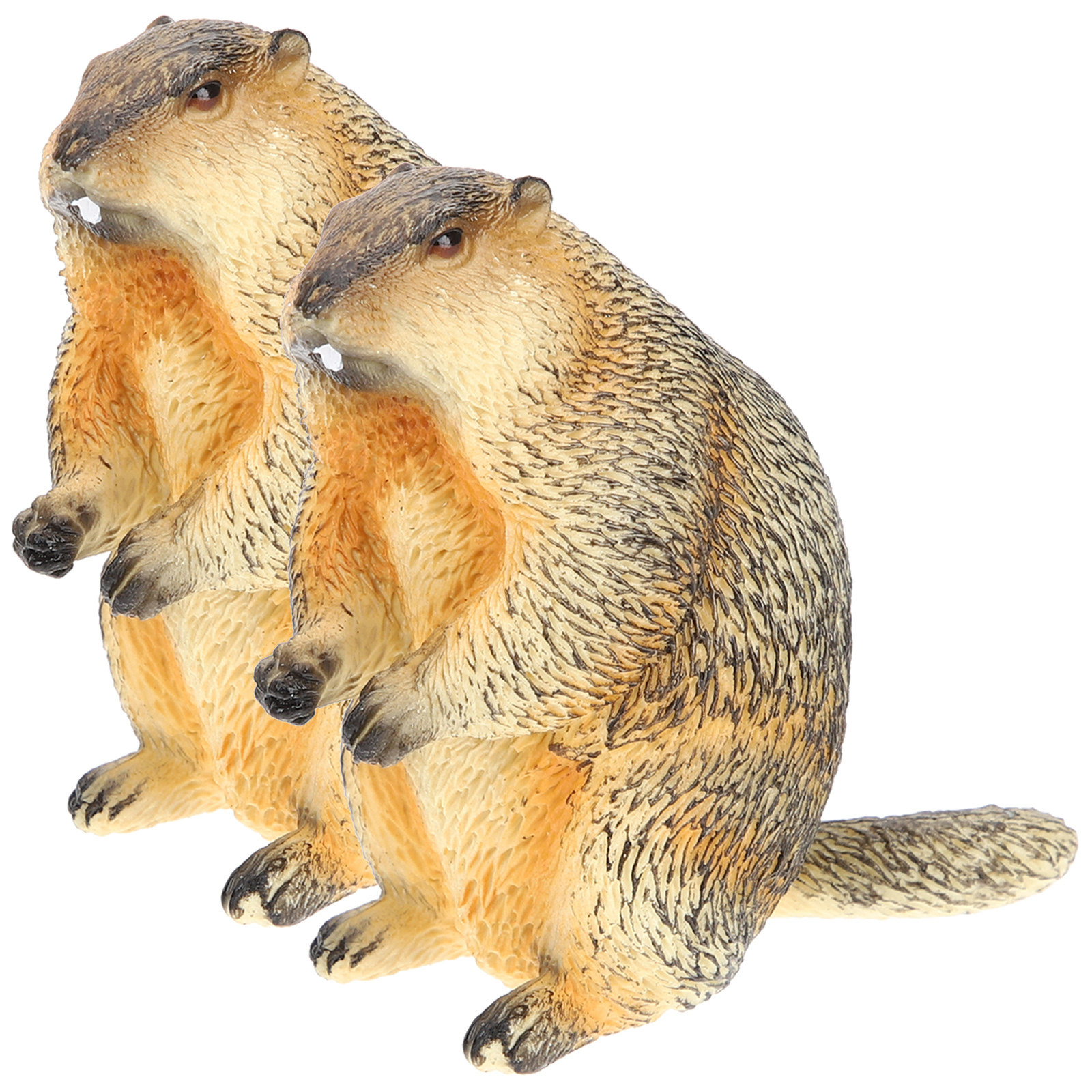 2Pcs Miniature Groundhog Sculp - Bonsai Garden For Desk ulasan dan harga