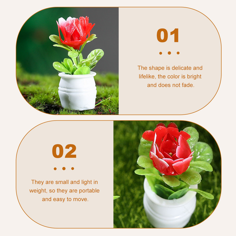 10Pcs Premium Resin Artificial - Bonsai Garden For Desk ulasan dan harga