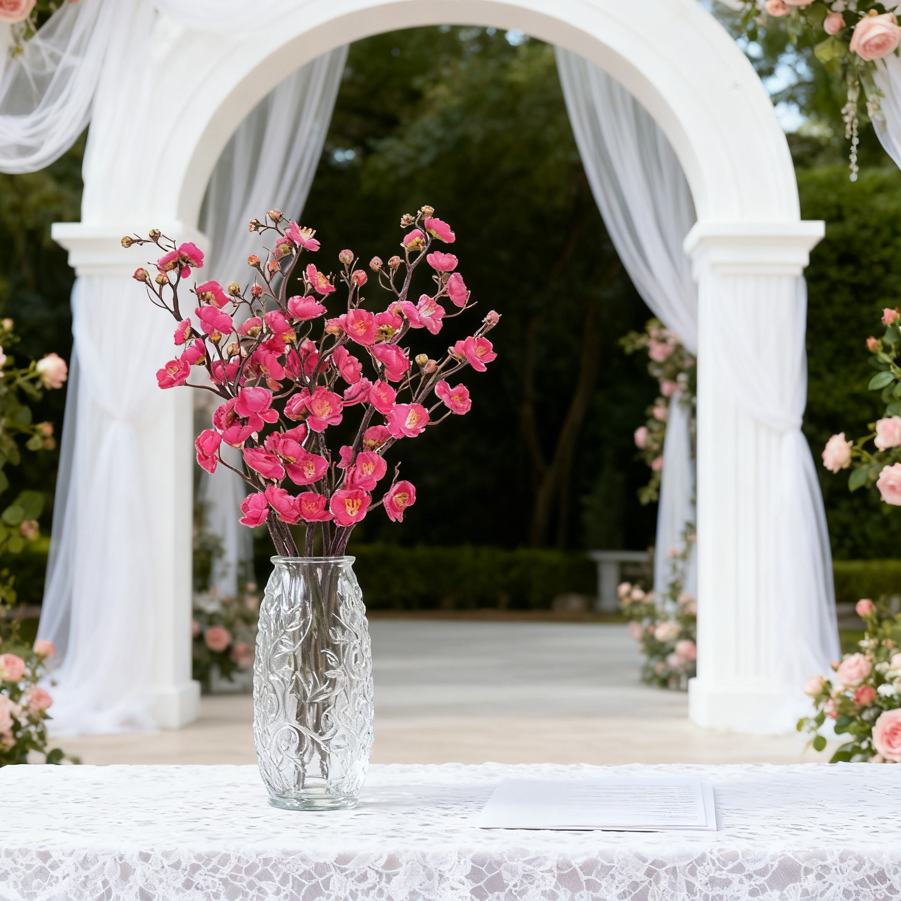 Silk Artificial Flower Plum Bl - Bonsai Garden Festival ulasan dan harga