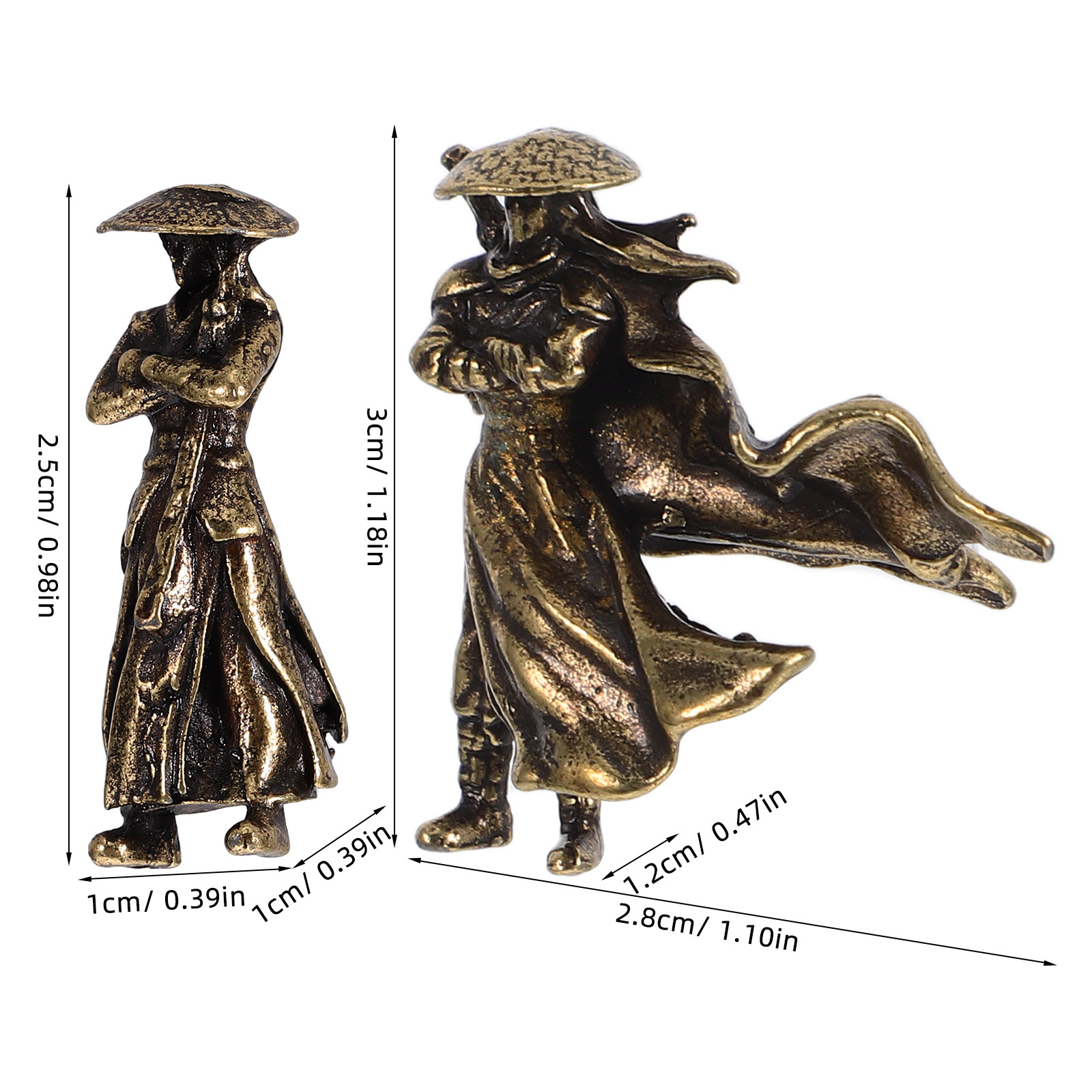 2Pcs Ancient Chinese Warrior M - Bonsai Garden For Desk ulasan dan harga