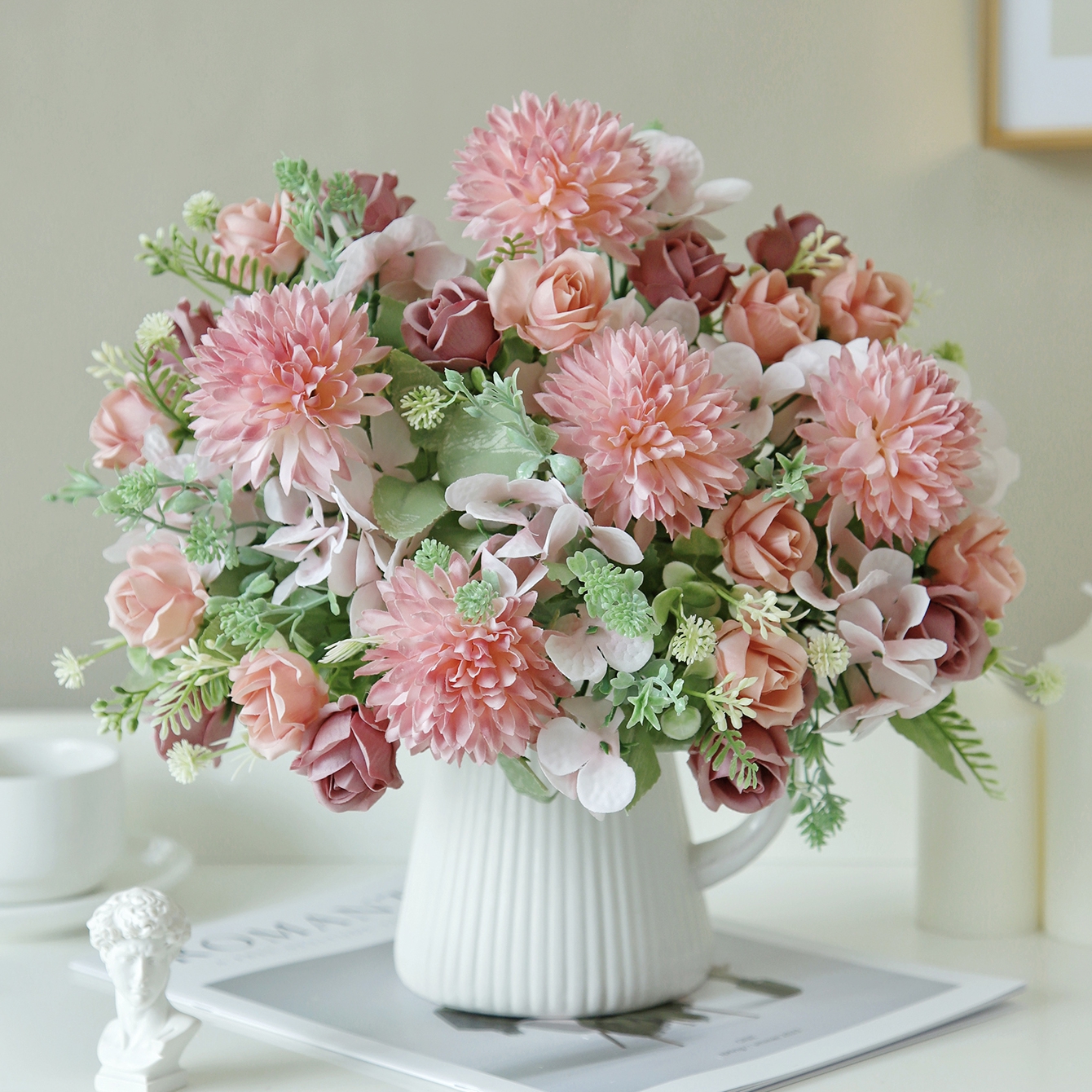 Artificial Flowers Silk Rose H - Bonsai Garden Festival ulasan dan harga