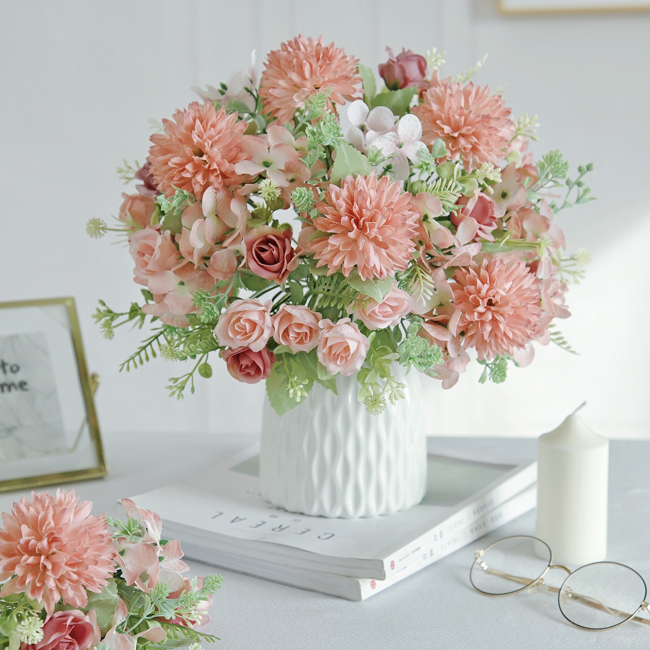 Artificial Flowers Silk Rose H - Bonsai Garden Festival ulasan dan harga